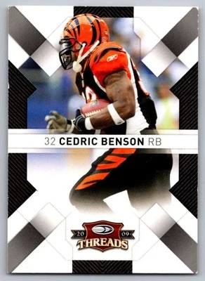2009 Donruss Threads Cedric Benson Cincinnati Bengals #21 - Image 1 of 2