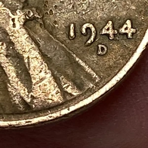 1944 D Wheat Penny, DDO, L of Liberty on Rim, coin in good condition - Picture 1 of 15