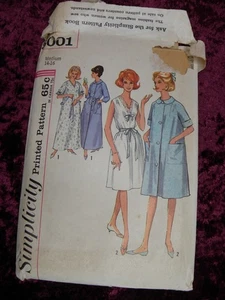 SIMPLICITY 5001 House Dress Housecoat Size Medium 14-16 Vintage Pattern UNCUT - Picture 1 of 4