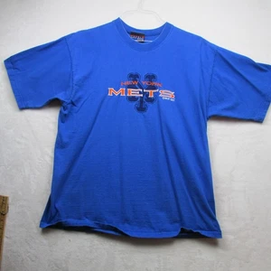 New York Mets Shirt Mens Large Blue MLB Baseball Graphic Tee T-Shirt Crewneck - Picture 1 of 6