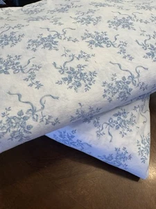 Laura Ashley komplettes Lakenset viktorianischer Blumenstrauß blau weiß Spannbetttuch & flach Landhaus - Bild 1 von 8
