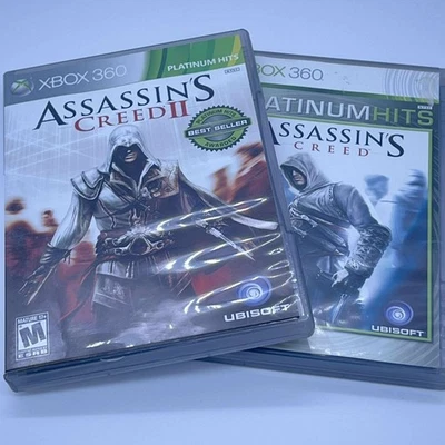 Xbox 360 Assassin's Creed I & II Platinum Hits Action Adventure Games - Image 1 of 4