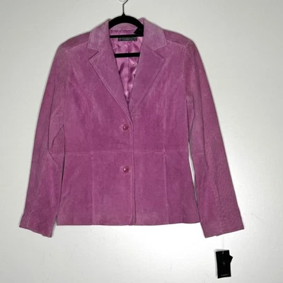 Chaqueta Blazer Liz Claiborne Gamuza Para Mujer Talla 6 Pequeña  Foto 1 de 4