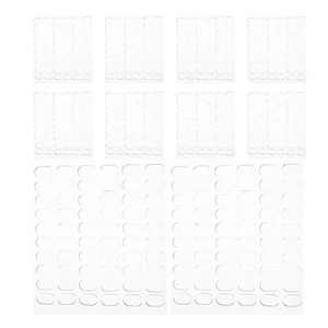  600 Pcs Double Sided Sticky Oval Stickers Clear Tabs Glue Points - Picture 1 of 20