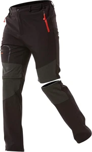 Pantaloni Trekking Uomo Asciugare Rapidamente Traspiranti Convertibile Pantalonc - Foto 1 di 12
