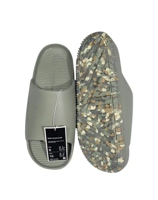 Сандалии-шлепанцы Nike Calm Slide мужские 9 женские 10 легкие армейские без шнуровки FD4116 301 - Изображение 1 из 4