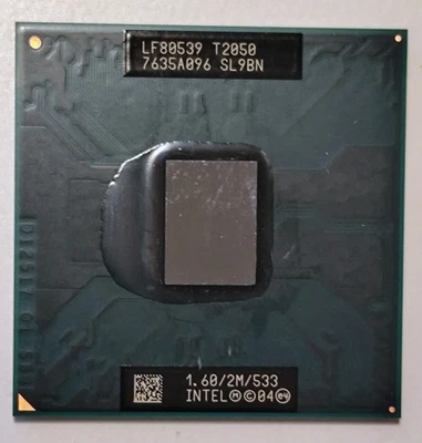 CPU Intel Dual Core DUO T2050 7635A096 SL9BN - Immagine 1 di 2
