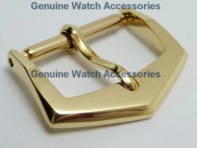 PATEK PHILIPPE 18K 18ct 750 ORO AMARILLO SÓLIDO (16mm) BROCHE HEBILLA ESPIGA SUPER FORMA Foto 1 de 4