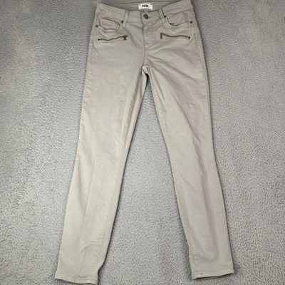 Pantalones Paige Indio con Cremallera para Mujer 28 Bolsillos Frontales con Cremallera Dobladillo Cónico al Tobillo Foto 1 de 4