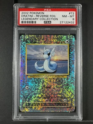 Dratini Reverse Foil #72 2002 Pokemon Legendary  PSA 8 250001 - Image 1 of 2