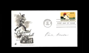 Earle Combs PSA DNA Signed 1969 First Day Cover Cache FDC Autograph - Picture 1 of 2