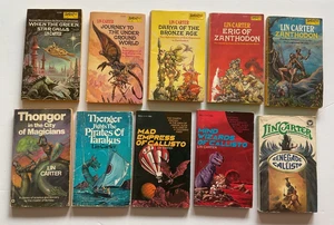 Lot of 10 paperbacks by Lin Carter , Jandar , Zanthodon - Bild 1 von 10
