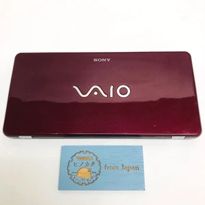 SONY VAIO VGN-P70H Type P Garnet Red Atom Z520 2GB RAM Netbook Windows Vista - Picture 1 of 10
