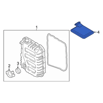 For Kia Optima 2011-2020 Kia 4632126000 Transmission Oil Filter - Imagem 1 de 4