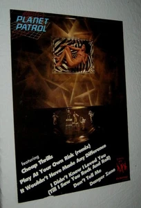 Original 1983 Tommy Boy Release Ultra Rare Album Promo Poster Planet Patrol - Bild 1 von 3