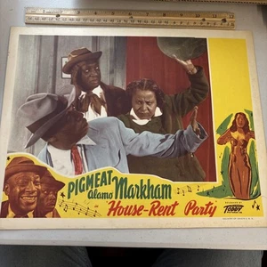 Original Hausmiete Party Lobbykarte Poster Schweinefleisch Alamo Markham Toddy Bilder - Bild 1 von 10