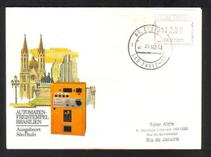 43698 BRAZIL 1982 FDC -VENDING MACHINE FROM AGENCY 009 'AG. CENTRAL' SÃO PAULO - Picture 1 of 1