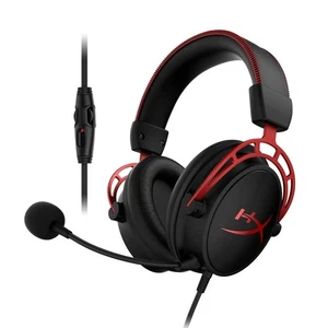 Kingston gaming headset HyperX Cloud Alpha HX-HSCA-RD AS Red Comfortable Japan - Picture 1 of 7