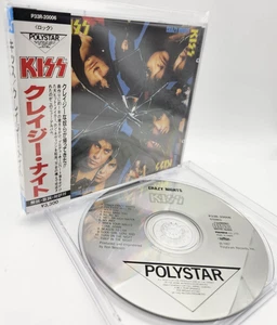 KISS Crazy Night JAPAN 1st Edition Rare Vintage CD P33R-20006 w/3300YEN OBI 1987 - Picture 1 of 16