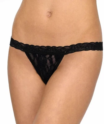 Hanky Panky ONE SIZE Signature Lace G-String Thong Panty NWOT Black - Image 1 of 4