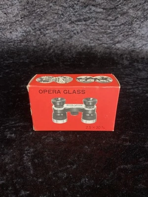Vintage Opernglas Fernglas Theaterglas Japan 2,5x 30mm Schwarz Kunstleder Etui - Bild 1 von 4
