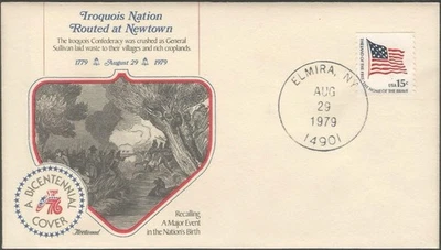 Scott 1618c Bicentennial Cover - 15 cent - 1979 - Iroquois Nation at Newtown - Image 1 of 2