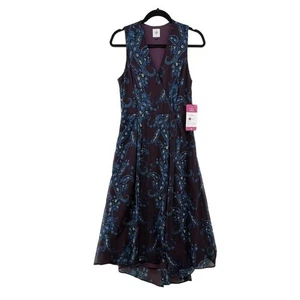 Cabi Größe 8 Kleid NEU lila Paisley Treasure 3461 Taschen Midi - Bild 1 von 4