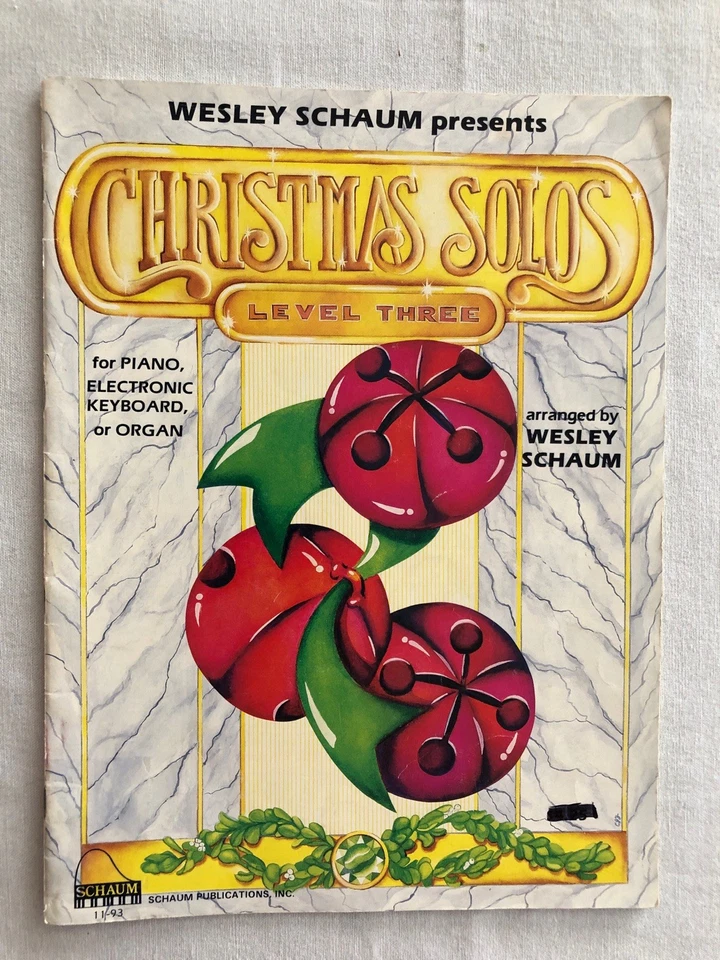 Cancionero Wesley Schaum Christmas Solos Nivel Tres (Piano/Teclado/Órgano) Foto 1 de 4