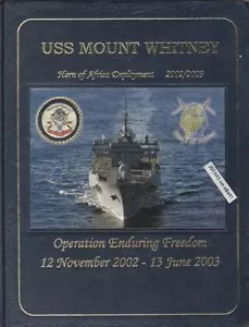 2002 2003 USS MOUNT WHITNEY LCC-20 ENDURING FREEDOM AFRICAN CRUISE BOOK - Picture 1 of 1