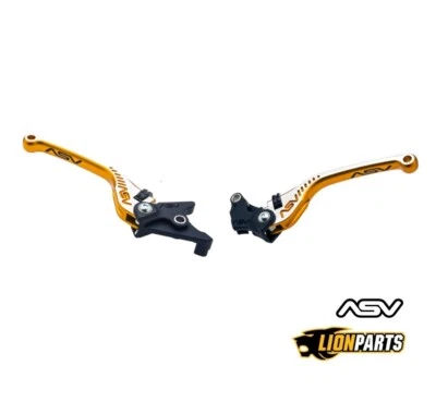 Conjunto de alavanca de freio e embreagem ASV ouro bicolor para Buell EBR 1190RS 2011-2015 - Imagem 1 de 4