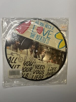 THE BEATLES - All You Need Is Love/Rich Man Picture Disc 7” Vinyl Record RP 5620 - Image 1 of 3