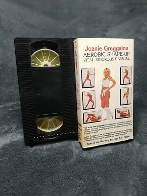 Joanie Greggains Aerobic Shape Up VHS 1983 SUPER RARE Fitness Video - Image 1 of 2