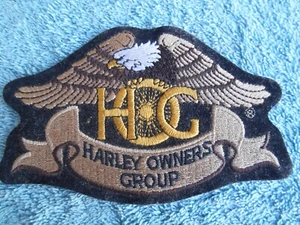 NEW UNUSED 2001 HOG HARLEY OWNERS GROUP IRON ON PATCH 4-3/4" WIDE - Picture 1 of 10