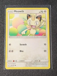 Meowth 125/181 Pokemon card SM Team Up common NM - Picture 1 of 1