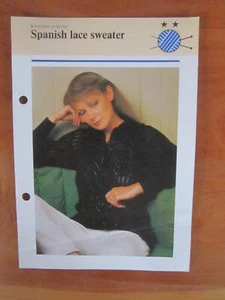 KNITTING PATTERN KNITTING IN STYLE SPANISH LACE SWEATER ** MUST SEE - Picture 1 of 1