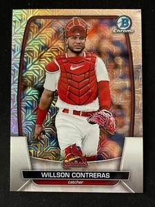 2023 Bowman Chrome Mega Box Willson Contreras Mojo Refractor St. Louis Cardinals - Picture 1 of 1