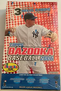 2006 Topps Bazooka Baseball Box - Hobby - 3 Hits!!! - Picture 1 of 1