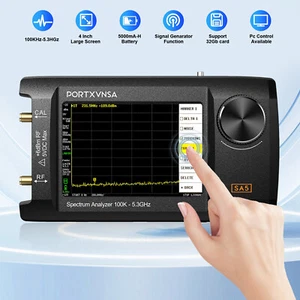 SA5 100K-5.3GHz Handheld Spectrum Analyzer Signal Generator With 4" IPS LCD - Picture 1 of 24