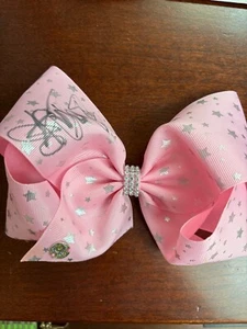 JOJO SIWA Signature PinkHair Bow Stars and Sequens - Picture 1 of 1