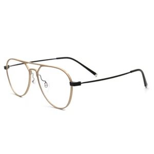 Aluminum Titanium Retro Eyeglass Frames Retro Fashion Pilot Glasses Men Women - Picture 1 of 16