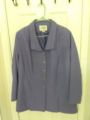 Blazer De Colección Norton McNaughton Mujer Lavanda Bordado Talla 22W Forrado Poli  Foto 1 de 4