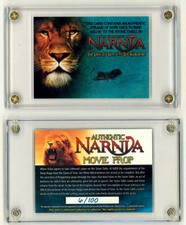 C.S. Lewis Chronicles of Narnia Lion Witch Wardrobe Card Screen Used Prop Aslan 