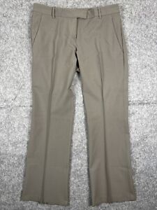 Theory Pants Womens 6 Gray Stretch Wool Low Rise Wide Leg Trouser Vintage Y2K