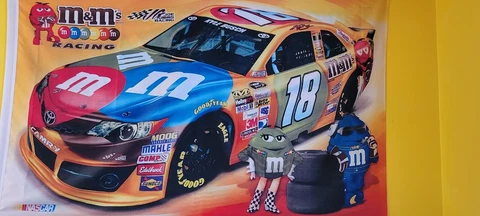 kyle busch 3x5 flag #18 double sided flag Cover