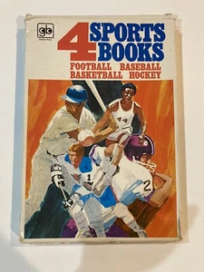 Vintage 1975 Golden Press 4 Sport Books Baseball Football (4) Books Box Set - Picture 1 of 8