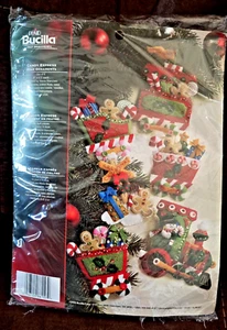 Plaid Bucilla Candy Express Felt Christmas Ornament Kit - Picture 1 of 2