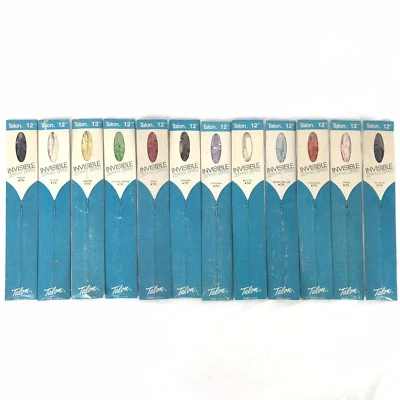 Talon 12" Invisible Zephyr Zipper Style 804-1 Vintage Made USA Various Colors  - Image 1 of 2