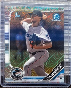 2019 Bowman Chrome Prospects Edward Cabrera Mega Box MOJO Refractor QTY! RC XRC - Picture 1 of 2