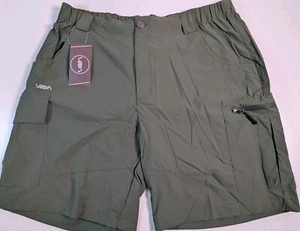 Viodia Men Hiking Cargo Golf Shorts Pockets Quick Dry Lightweight Stretch XL - Picture 1 of 7