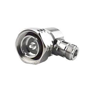 L29 7/16 DIN Stecker zu N Buchse Rechtwinklig RF Stecker Adapter Konverter - Picture 1 of 3